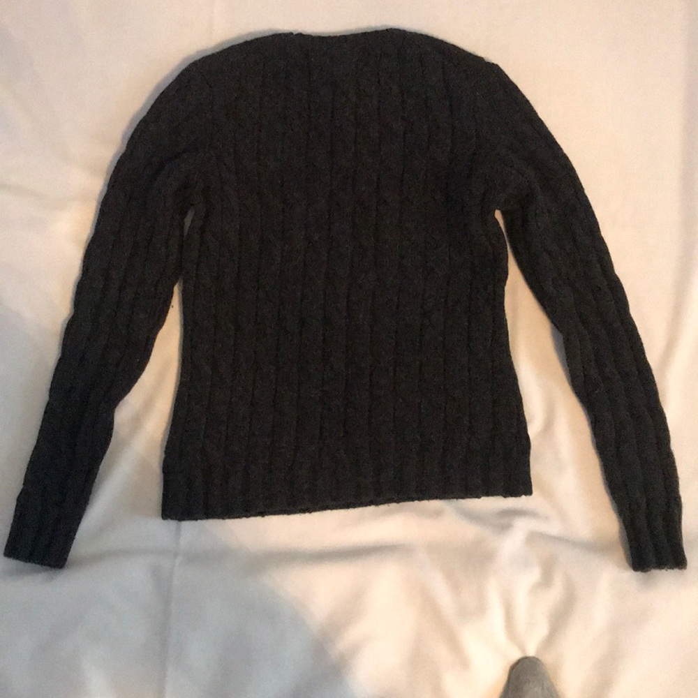 Knitted gap grey  sweater 98% natural lambswool - Picture 2 of 3